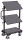 VARIOfit Beistellwagen mit 3 Holzböden, neigbar, 815 x 455 x 1185 mm (BxTxH)
