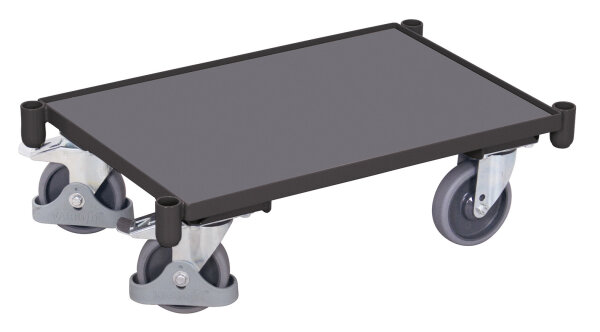 VARIOfit Euro-System-Roller mit Boden und Eckhülsen, 675 x 415 x 205 mm (BxTxH)