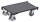 VARIOfit Euro-System-Roller mit Boden und Eckhülsen, 675 x 415 x 205 mm (BxTxH)