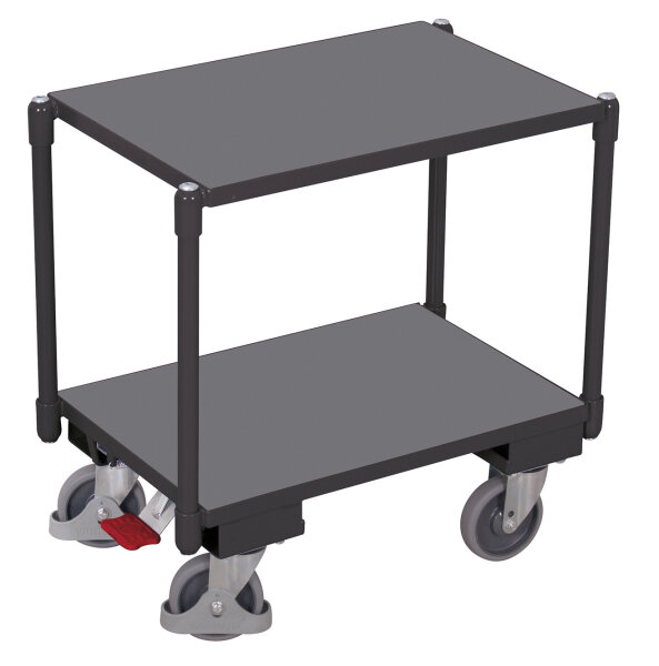 VARIOfit Euro-System-Roller mit 2 Ladeflächen, 675  x 415 x 665 mm (BxTxH)