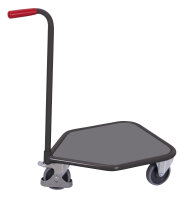 VARIOfit Griffroller mit Boden, 785 x 450 x 875 mm (BxTxH)