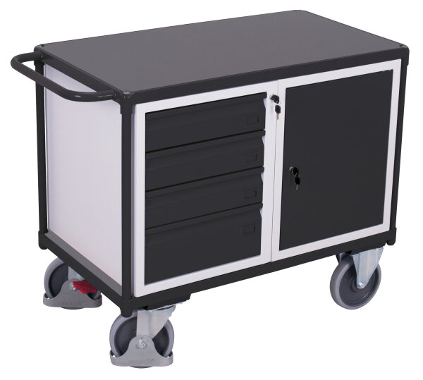 VARIOfit Werkstattwagen mit 1 Ladefläche, 1190 x 600 x 930 mm (BxTxH)