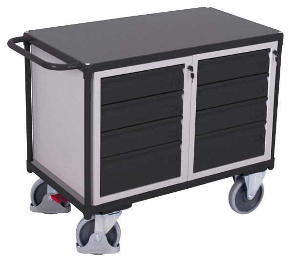 VARIOfit Werkstattwagen mit 1 Ladefläche, 1190 x 600 x 930 mm (BxTxH)