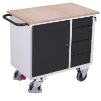 VARIOfit Werkstattwagen mit 4 Schubladen, 1110 x 600 x...