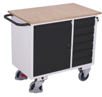 VARIOfit Werkstattwagen mit 6 Schubladen, 1110 x 600 x...