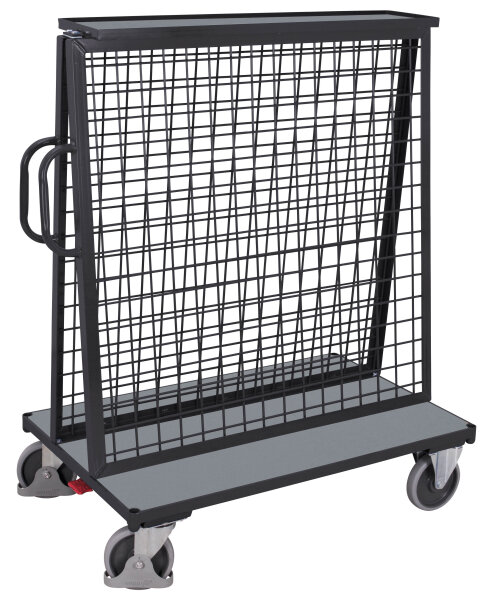 VARIOfit Werkstückwagen mit Ablage, 1370 x 800 x 1585 mm (BxTxH)