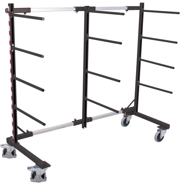 VARIOfit Tragarmwagen einseitig, 840 - 2200 x 800 mm (BxT)