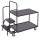 VARIOfit Kommissionierwagen mit 2 Ladeflächen, niedrig, 1455 x 625 x 1320 mm (BxTxH)