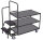 VARIOfit Kommissionierwagen mit 3 Ladeflächen, niedrig, 1455 x 625 x 1320 mm (BxTxH)