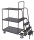 VARIOfit Kommissionierwagen mit 3 Ladeflächen, hoch, 1695 x 625 x 1900 mm (BxTxH)