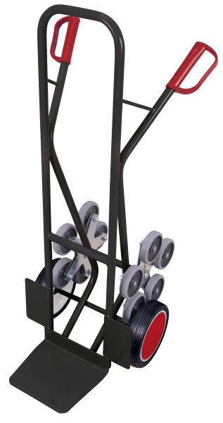 VARIOfit Treppenkarre mit 2 fünfarmigen Radsternen, 610 x 675 x 1310 mm (BxTxH)
