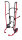 VARIOfit Reifenkarre mit 2 Stützrädern, 705 x 740 x 1600 mm (BxTxH)