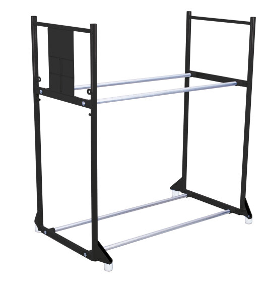 VARIOfit Reifenregal mit 2 Etagen, 1205 x 750 x 1325 mm (BxTxH)