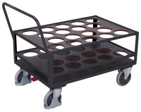 VARIOfit Stahlflaschenwagen, RAL 7016, 1265 x 775 x 1000...
