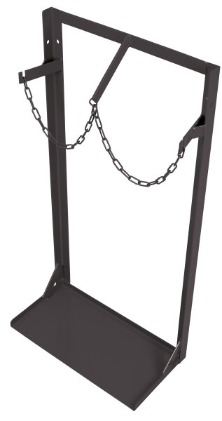 VARIOfit Stahlflaschenständer für 2 Flaschen a 40-50 Ltr., 570 x 285 x 1100 mm (BxTxH)