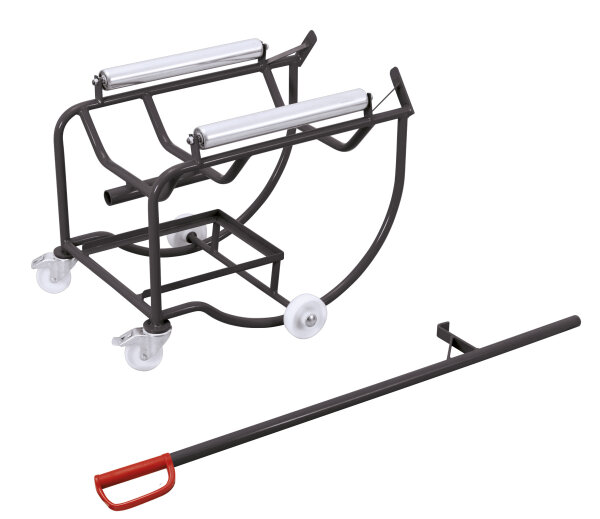 VARIOfit Fasskipper mit 2 Stahlrollen, 895 x 715 x 670 mm (BxTxH)