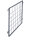 VARIOfit Palettenaufsatz Trenngitter, RAL 7016, 750 x 600 mm (BxH)