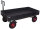 VARIOfit Handpritschenwagen mit Bordwand, 1680 x 830 x 1340 mm (BxTxH)