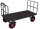 VARIOfit Handpritschenwagen mit 2 Rohrgitterwänden, 1665 x 815 x 1340 mm (BxTxH)