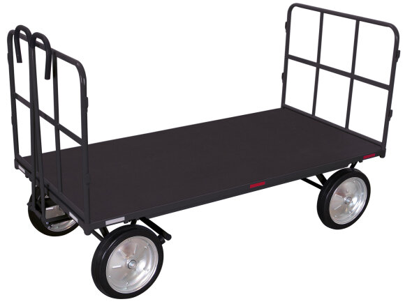 VARIOfit Handpritschenwagen mit 2 Rohrgitterwänden, 2065 x 1015 x 1340 mm (BxTxH)