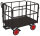 VARIOfit Handpritschenwagen mit 4 Rohrgitterwänden, 1120 x 715 x 1200 mm (BxTxH)