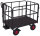 VARIOfit Handpritschenwagen mit 4 Rohrgitterwänden, 1320 x 815 x 1200 mm (BxTxH)