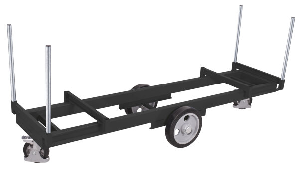 VARIOfit Langmaterialwagen mit 4 Rungen, 2500 x 760 x 1030 mm (BxTxH)