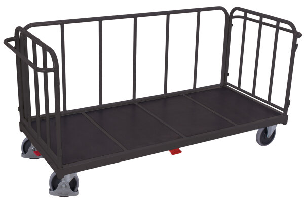 VARIOfit Dreiwandwagen mit senkrechten Streben, 1875 x 900 x 1105 mm (BxTxH)
