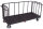 VARIOfit Dreiwandwagen mit senkrechten Streben, 2275 x 900 x 1105 mm (BxTxH)