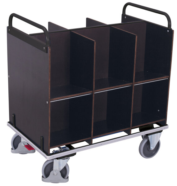 VARIOfit Aktenwagen mit 12 Fächern, 1105 x 700 x 1185 mm (BxTxH)