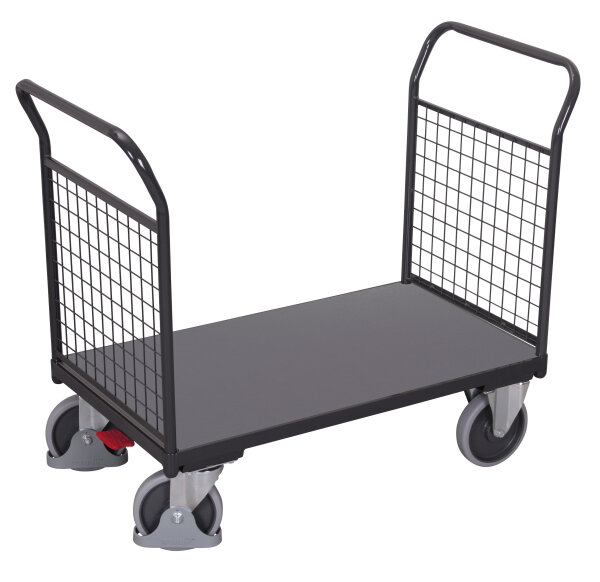 VARIOfit Doppel-Stirnwandwagen mit Draht, 1190 x 700 x 1015 mm (BxTxH)