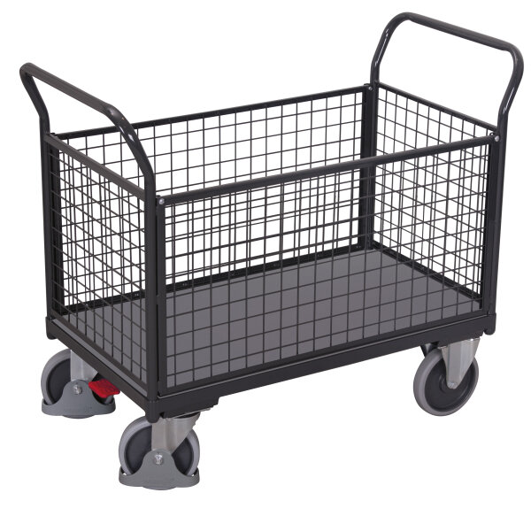 VARIOfit Vierwandwagen mit Draht, 1390 x 800 x 1015 mm (BxTxH)