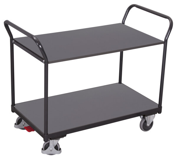 VARIOfit Tischwagen mit 2 Ladeflächen, 1045 x 500 x 935 mm (BxTxH)