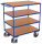 VARIOfit Schwerer Tischwagen mit 4 Ladeflächen, 1190 x 700 x 1235 mm (BxTxH)