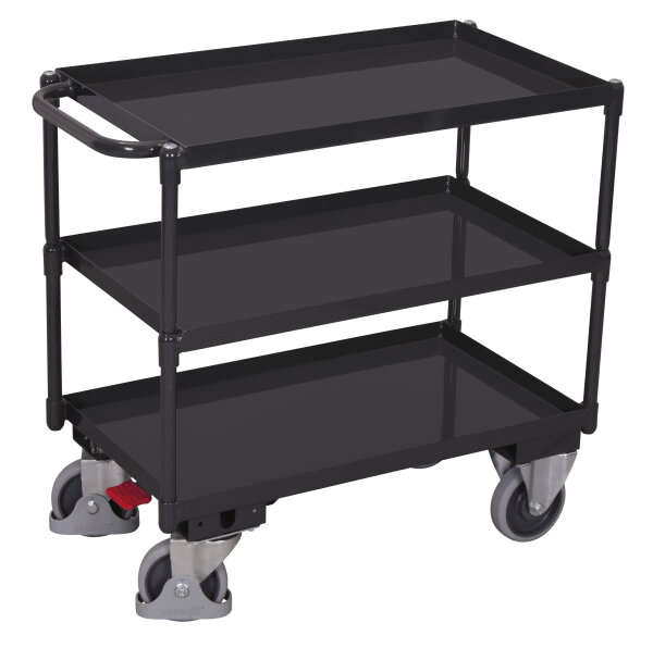 VARIOfit Tischwagen mit 3 Ladeflächen, 1135 x 700 x 950 mm (BxTxH)