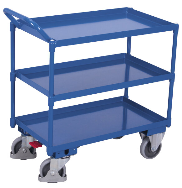 VARIOfit Tischwagen mit 3 Ladeflächen, 1015 x 500 x 1025 mm (BxTxH)