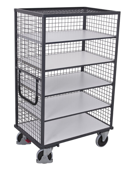 VARIOfit ESD Etagenwagen fest verschweißt, 1115 x 730 x 1810 mm (BxTxH)