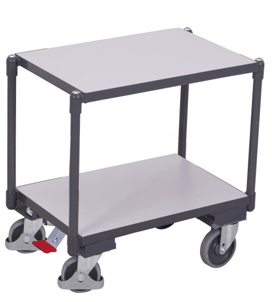 VARIOfit ESD Euro-Systemroller mit 2 Ladeflächen, 675 x 415 x 665 mm (BxTxH)