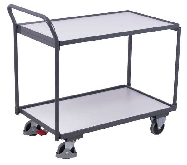 VARIOfit ESD Tischwagen mit 2 Ladeflächen, 1125 x 625 x 1010 mm (BxTxH)