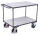 VARIOfit Schwerer ESD Tischwagen mit 2 Ladeflächen, 1390 x 800 x 920 mm (BxTxH)