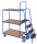 VARIOfit Kommissionierwagen mit 3 Ladeflächen, hoch, 1695 x 625 x 1900 mm (BxTxH)
