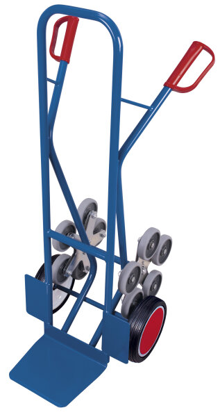 VARIOfit Treppenkarre mit 2 fünfarmigen Radsternen, 610 x 675 x 1310 mm (BxTxH)