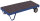 VARIOfit Schwerlast-Rollplatte, 1205 x 800 x 340 mm (BxTxH)