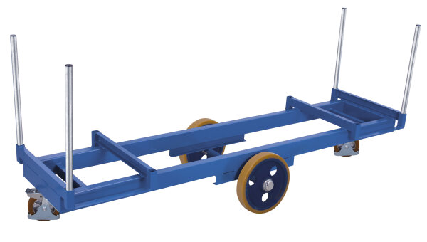 VARIOfit Langmaterialwagen mit 4 Rungen, 2500 x 760 x 1030 mm (BxTxH)