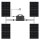 Komplett-Set SOSSEN Micro-Wechselrichter 2400W 4x MPPT IP67 WiFi + 4x JA Solarpaneele 450 W FULL BLACK JAM54D41-450/LB ABHOLARTIKEL