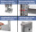 SCHULTE Container-Regalset für 20-Container, bis zu 120 Räder, 2x 2000 x 5684 x 400 mm (HxBxT), verzinkt, 10 Regalfelder