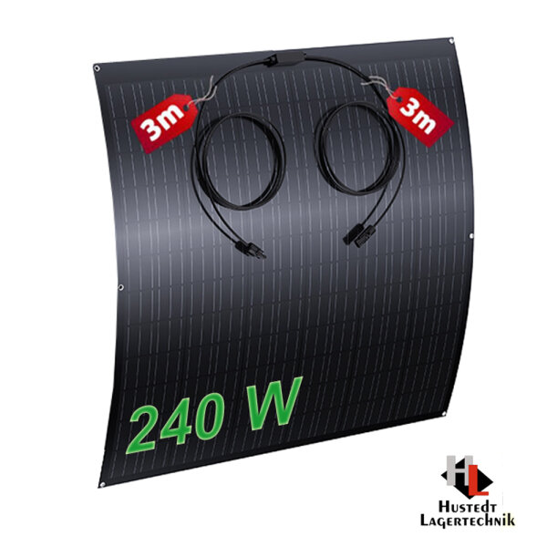 240W Flexibles Solarpanel – PV Modul für Balkon, Wohnmobil & Camping