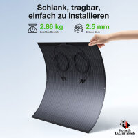 240W Flexibles Solarpanel – PV Modul für Balkon, Wohnmobil & Camping