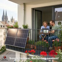 Komplett-Set SOSSEN Micro-Wechselrichter 800W 2x MPPT IP67 WiFi + 4x 240W FLEXIBLES Solarpanel