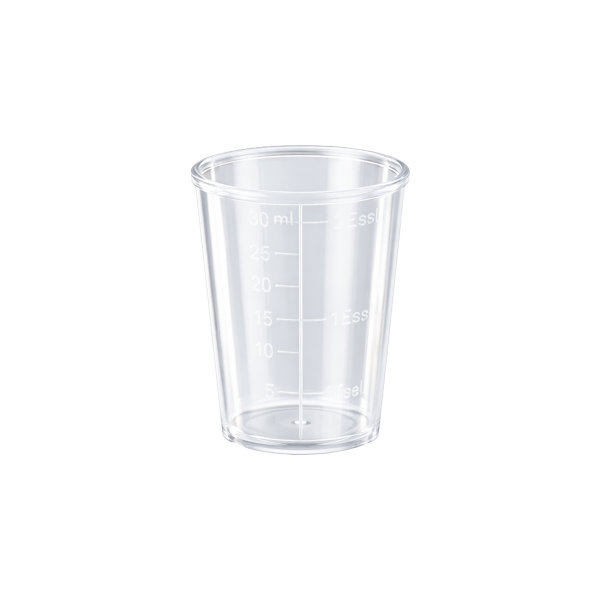 WACA Dosierbecher mit Skala (30 ml), 2501-700, 10 Stück